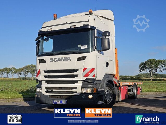 Платформенный трейлер SCANIA R400 RETARDER TWISTLOCKS