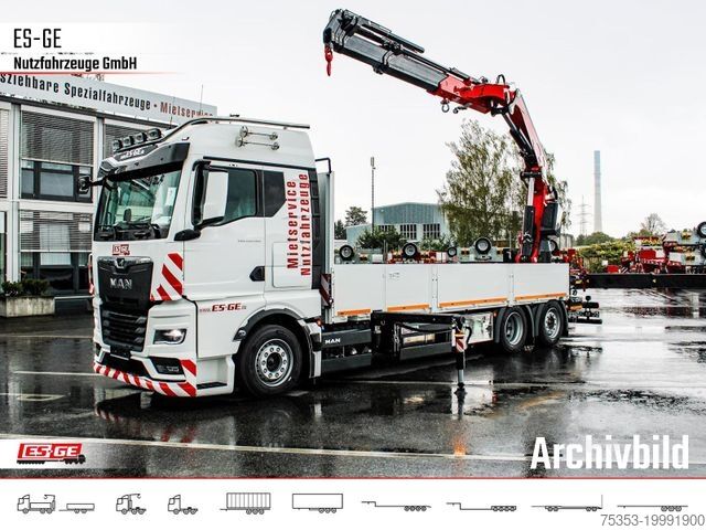 Бортовой грузовик MAN TGX 26.480 6x2-4 LL CH mit Fassi F545RA.2.26