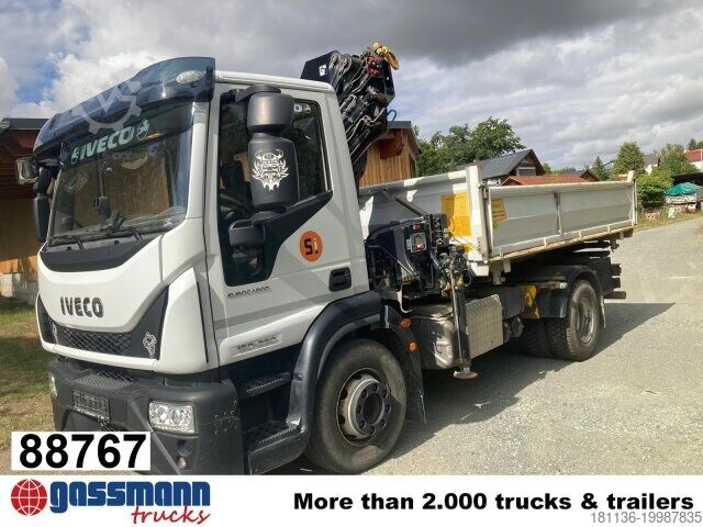 Самосвал Iveco EuroCargo ML160E28 4x2 mit Kran Hiab XS099E-3