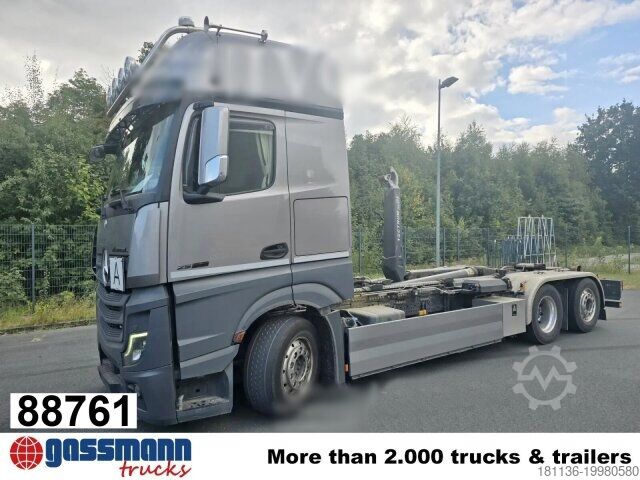 Крюковой мусоровоз Mercedes-Benz Actros 2552 L 6x2, Lenk/Lift, Retarder, GigaSpace,