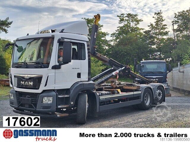 Крюковой мусоровоз MAN TGS 26.440 6x2-4 BL, Intarder, Lenk-/Liftachse