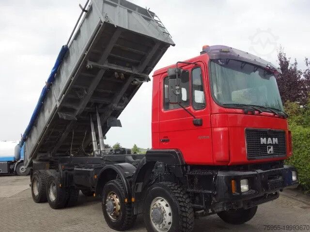Трехсторонний опрокидыватель MAN 35-403 meiller kipper 8x6