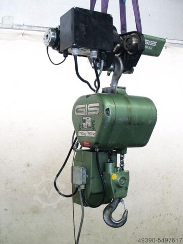 электрическая цепная лебёдка, электрическая лебёдка, кран GIS 150 / F