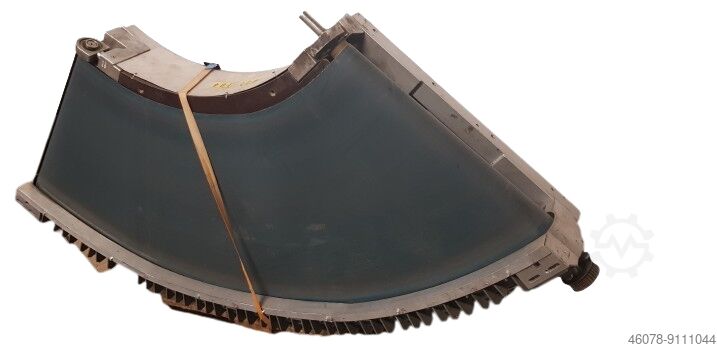 Криволинейный ленточный конвейер влево с приводом с обеих сторон Transnorm GKF 90°-780-600 IR600