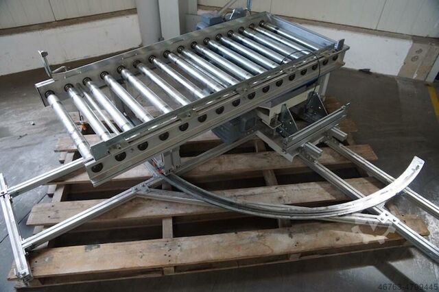 Ангельский роликовый конвейер с поворотным кольцом Siemens Dematic 