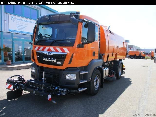 Подметальная машина MAN TGS 18.400 4X2 BL Bucher OF 8000 RS Drehjet beid
