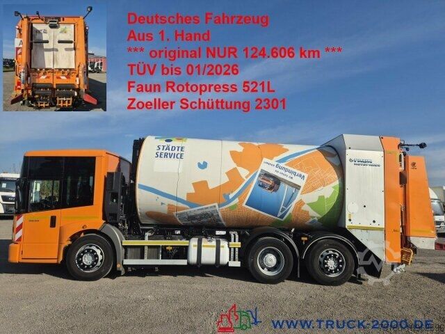 Мусоровоз Mercedes-Benz 2635 NGE Faun Rotopress 521L Zoeller Schüttung