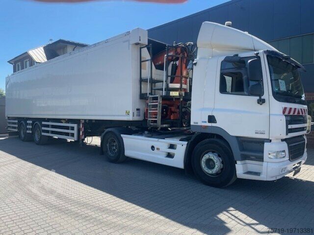 Мусоровоз DAF 85.460 + Kraker Waalking Floor/Kran