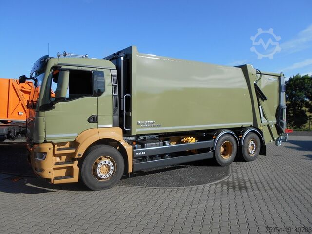 Грузовик для перевозки мусора MAN TGS 26.360 6x2-4 BL / Faun Variopress