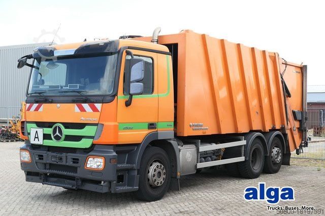 Мусоровоз MERCEDES-BENZ 2532 L Actros 6x2, Faun, Zöller, 24m³, MP3, AC
