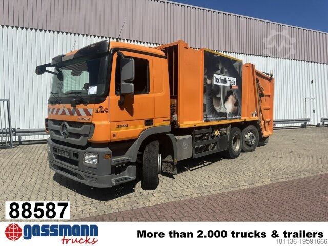 Мусоровоз Mercedes-Benz Actros 2532/41 L 6x2, EEV, Lenkachse, Haller X2C