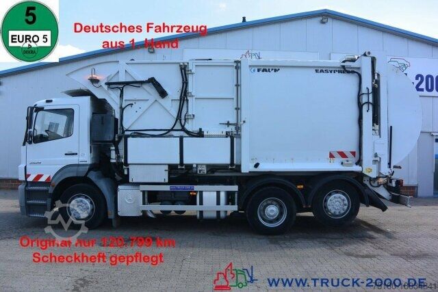 Мусоровоз Mercedes-Benz Axor 2529 Faun Easypress Frontlader 25 m³ 1.Hd