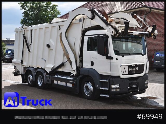Мусоровоз MAN TGS 26.320, Faun 533 Frontlader, Überkopflader Müllwagen,