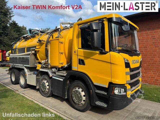 Вакуумная автоцистерна SCANIA G 450 8x4 Kaiser Twister Komfort V2A Funk