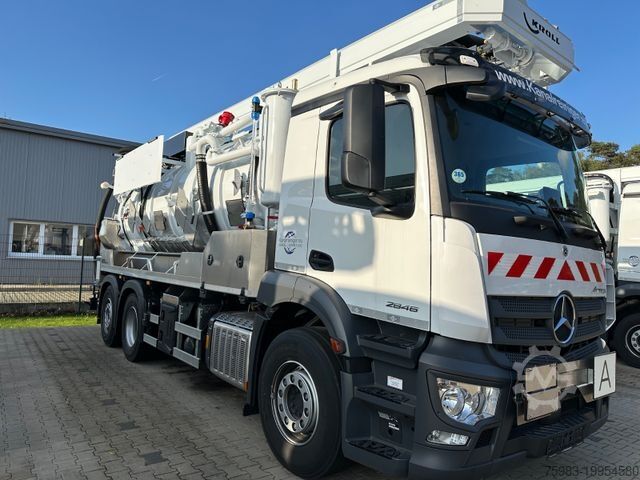 Вакуумная автоцистерна MERCEDES-BENZ MB ACTROS 2546 6x2/ Kroll ADR Sauger, K 1,0 - 13