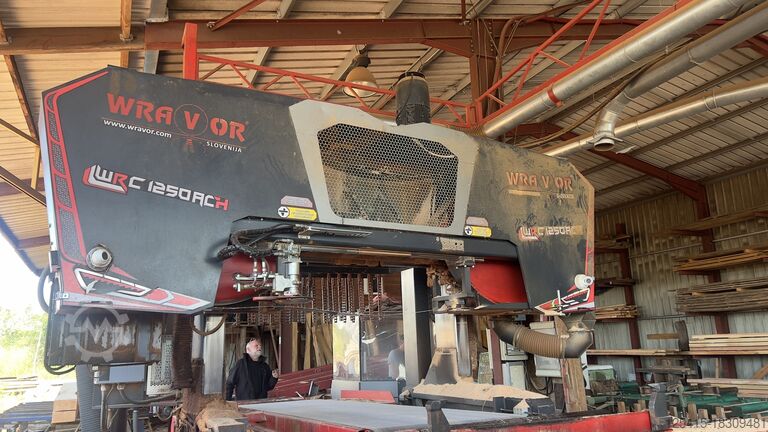 комплектная лесопилка (стационарная) WRAVOR Banc scie horizontal OCCASION WRC 1250