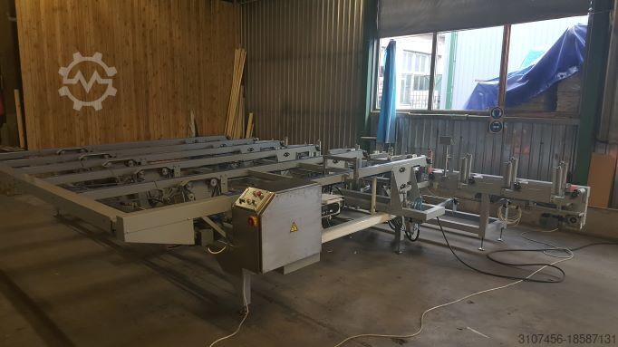 Автоматический упаковочный конвейер для деревянных плит NMTEH SIA 