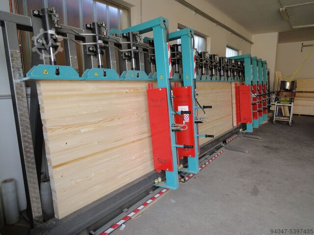 Прессы для кромкооблицовочных профилей для склеивания древесины stroj&les cerknica slv 6000 x 1200 x160
