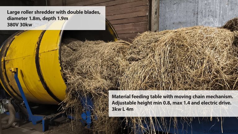 линия грануляторных прессов Global Machinery; HOPE; High capacity granulator plan 3T/H