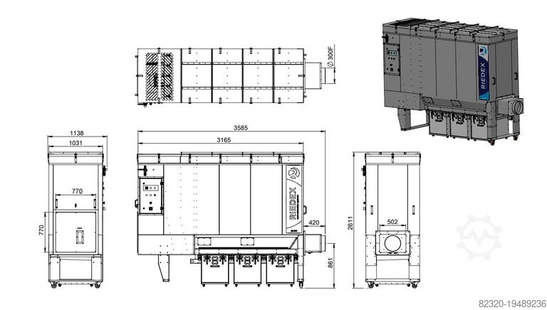 Пылеуловитель Riedex RX-300 ENTSTAUBER