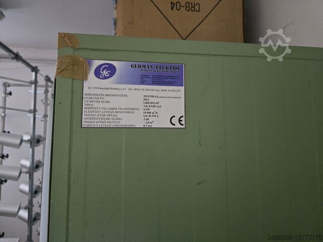 Покрасочная стена Germán Elektro Kft. GE-ESZF-2*2