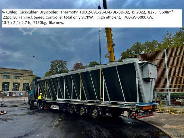 сухой охладитель, Dry-Cooler, водяной охладитель, Thermofin, Güntner, GEA, Cabero, Thermok TDD.2-91-2B-D-E