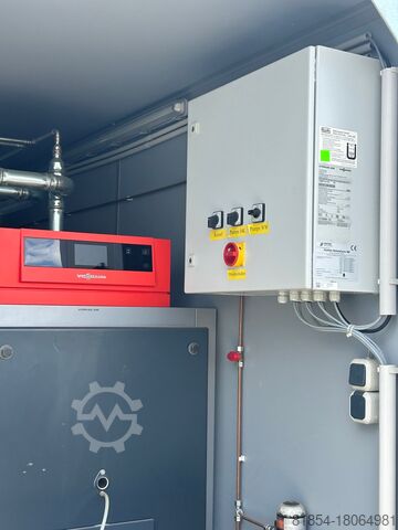 Аварийное отопление. Отопительный центр, отопительный контейнер, Viessmann Vitoplex 270kw.  В прицеп Viessmann Vitoplex 270kw.  Anhänger Viessmann Vitoplex 200 270Kw Notheizung. in Anhänger.