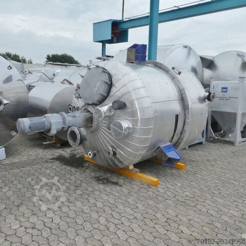 Реактор 6510 л с возможностью нагрева/охлаждения из V2A с балочным мешалкой Ekato Scharf 7175