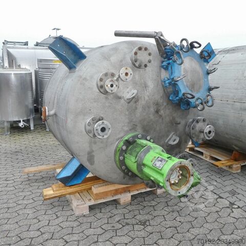 Нагреваемый/охлаждаемый сосуд высокого давления объемом 3685 литров из V4A Pass + Co 8064
