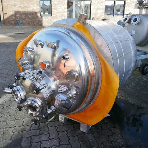 Напорный бак объемом 1350 литров с подогревом/охлаждением из V4A с магнитной мешалкой MAVAG Verfahrenstechnik AG 9772