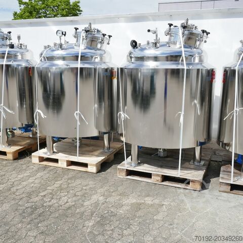 Фармацевтический процессный резервуар объемом 1300 литров из V4A с магнитной мешалкой MAVAG Verfahrenstechnik AG 9679