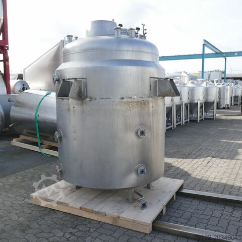 2950-литровый нагреваемый/охлаждаемый напорный резервуар из V4A с диссольверным мешалкой H. WOLFF Apparatebau KG B0053