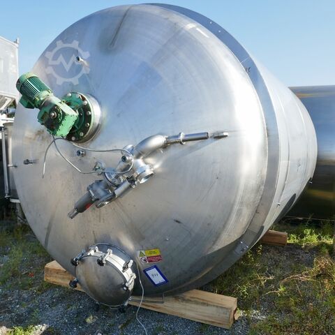 Давильный сосуд объёмом 19 600 литров из V2A с подогревом/охлаждением и балочным мешалкой Thrun Maschinen- und Behälterbau 9626