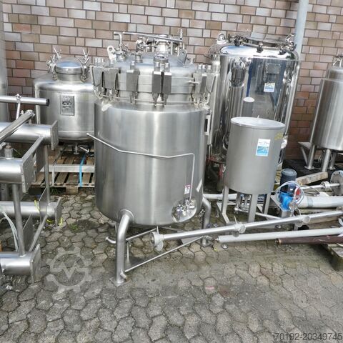 400-литровый нагреваемый/охлаждаемый сосуд высокого давления из V4A с магнитной мешалкой  8372