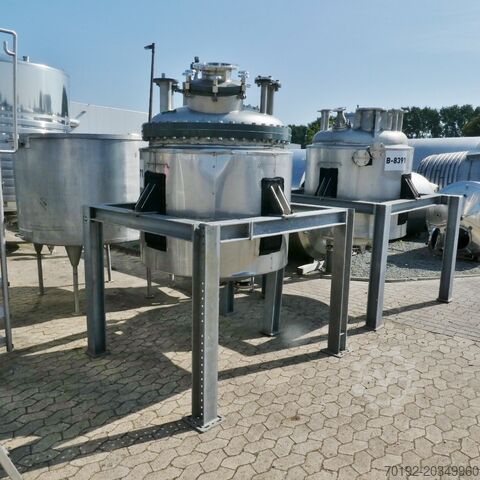 Нагреваемый/охлаждаемый сосуд под давлением объемом 1150 литров, изготовленный из V4A  7166