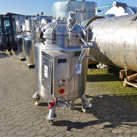 568-литровый нагреваемый/охлаждаемый напорный сосуд из V4A Schwarz 8544