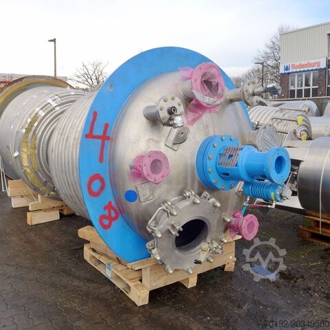 3690-литровый нагреваемый/охлаждаемый реактор из V4A с балочным мешалкой HANAG 8758