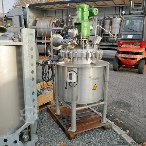 225-литровый нагреваемый/охлаждаемый давлениевой сосуд из V4A с пропеллерной мешалкой Roscher Apparatebau 9378