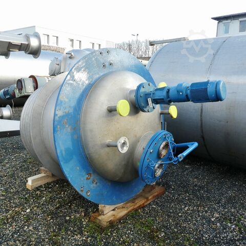 2750-литровый нагреваемый/охлаждаемый напорный сосуд из V4A Kleiser und Lösch 8088