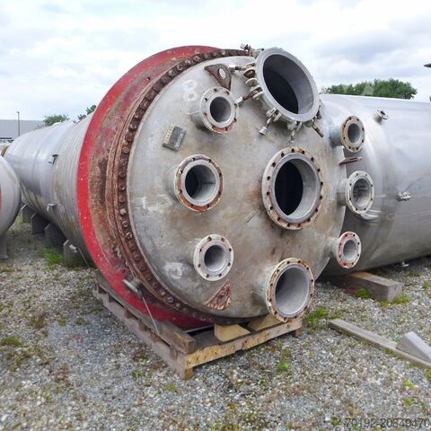 Реактор/сосуд высокого давления 8609 литров из V4A с рамным мешалкой-лопастью  9204