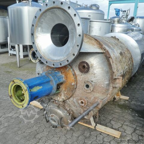 Нагреваемый/охлаждаемый бак с мешалкой из V2A объемом 3120 литров с рефлюксным конденсатором/теплооб  7338