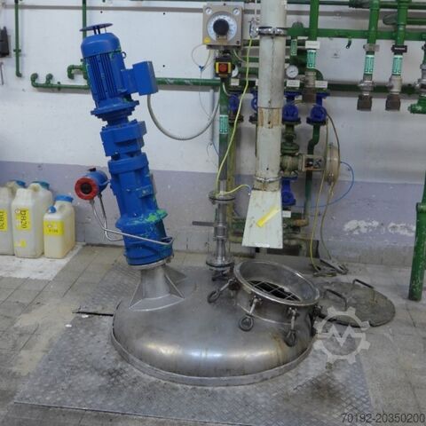 1100 литровый нагреваемый/охлаждаемый резервуар из V4A с взрывозащищённой мешалкой Stelzer  7562