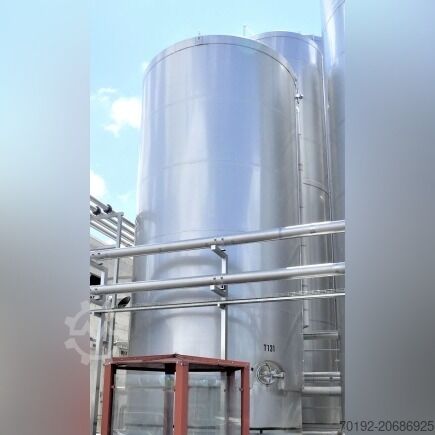 Изолированный мешающий бак 60 000 литров из V2A с балочным мешалкой  K0144