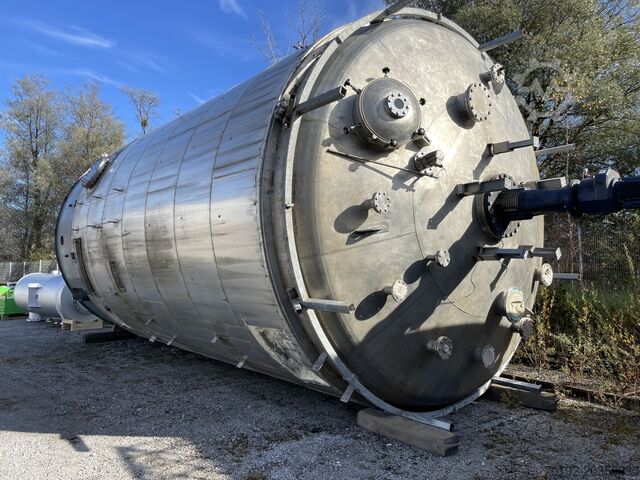 Резервуар для хранения объемом 118 000 литров из V4A с балочной мешалкой Hinke 8778