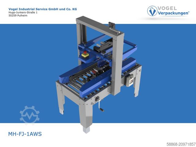 картонозапечатывающая машина Kartonverschließmaschine kleine Formate MH-FJ-1AWS // Breite 90-Höhe 60