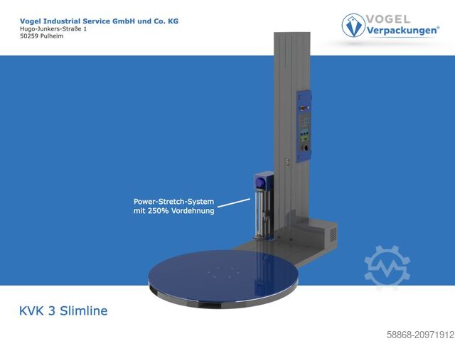 Полуавтоматический паллетообмотчик  KVK 3 Slimline