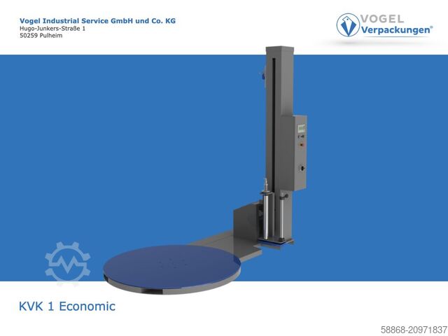 Полуавтоматический паллетообмотчик KVK 1 Economic StretchWickler 1500mm Drehteller - bis 2250mm Höhe