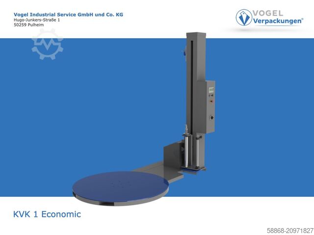 Полуавтоматический паллетообмотчик  KVK 1 Economic Drehteller 2250 mm Höhe