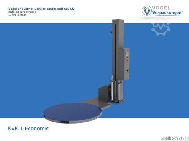 Полуавтоматический паллетообмотчик  KVK 1 Economic Drehteller 2250 mm Höhe