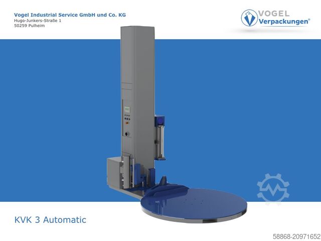 Автоматический паллетообмотчик с дистанционным управлением Vogel KVK 3 Automatik Anlegen/Abschneiden